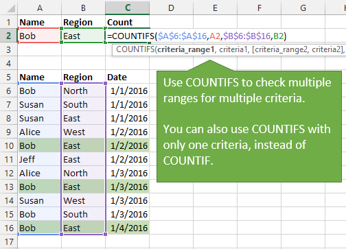 excel mac countif conditions for two columes
